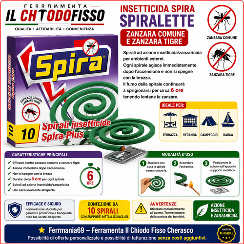 Spirali antizanzare vulcano - 50,