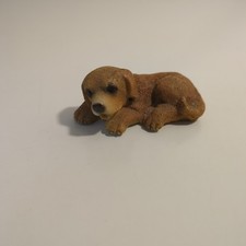 Statuina Vintage cucciolo Cane tipo Labrador – 6x4 cm – in resina