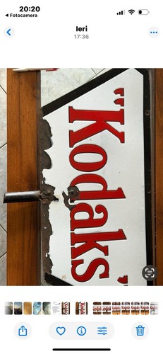 Insegna smaltata vintage