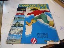 Album Figurine CONOSCERE L'ITALIA - ED. BAGGIOLI 1966 vuoto con solo 4 figurine