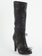 Stivali Valentino neri rossi