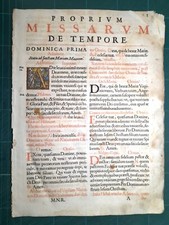 PAGINA DI MESSALE CATTOLICO