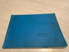Manuale opuscolo uso e manutenzione moto Gilera Nettuno 115 pg. anni 50 vintage
