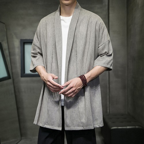 Uomo larga kimono - uomo, cappotto