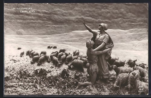 Cartolina artistica domenico - cartolina,