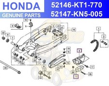 Guida catena Honda e cursore