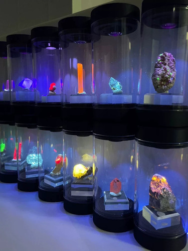 Espositore minerale doppia