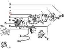 LANCIA DELTA 1300/1500cc 86-92 SCATOLA COPERCHIO CARBURATORE WEBER OEM 82326720