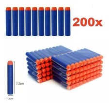 200/pack Nerf Gun Compatibile Proiettili Testa Tonda Ricarica Freccette Blaster