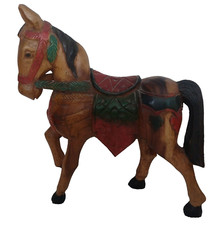 Scultura cavallo in legno - "cavallo" in,