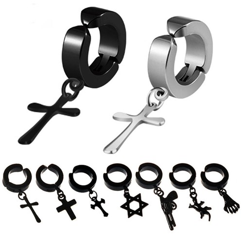 Orecchini clip acciaio - orecchini,