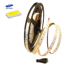 Striscia LED SMD5630 chip Originale Samsung Natural White 4000K 12VDC 90W 300led
