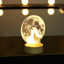  3 D Lampada Led Comodino