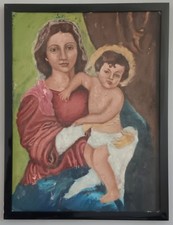Dipinto olio vintage - anni, 50