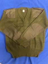 Maglione Esercito Italiano Scollo V Verde Nuovo Tg. M