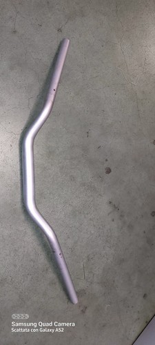 Manubrio moto argento 22 - manubrio,