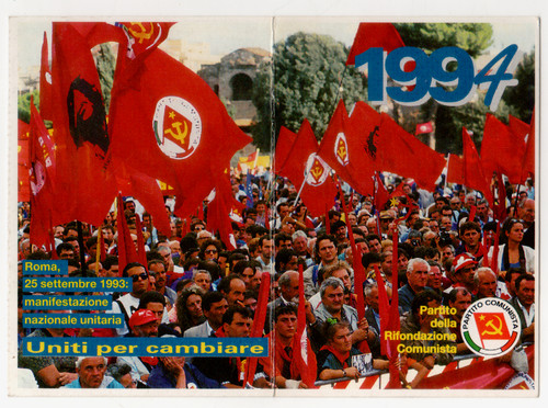 Pci political card - card, italian