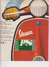 advertising Pubblicità PIAGGIO VESPA SUPER SPRINT GPS '68 SCOOTER ITALIANI EPOCA