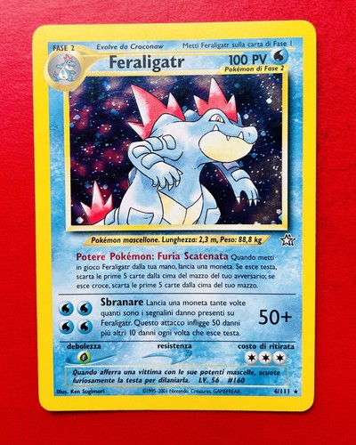 Lotto carte pokemon feraligatr - lotto,