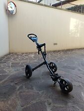 CARRELLO pieghevole longridge tricart, porta sacca da golf,  2 ruote.