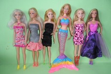 Lotto 6 Barbie originali Mattel per gioco collezione o Ooak con abiti e scarpe