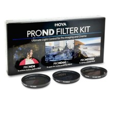 Kit filtro Hoya PRO ND8 + ND64 + ND1000 49mm