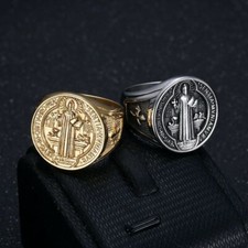 Anello croce medaglia - anello,