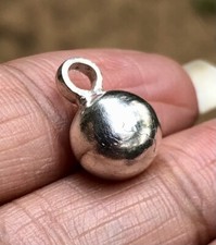Ciondolo sfera argento - a, in