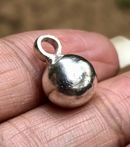 Ciondolo sfera argento - ciondolo, a