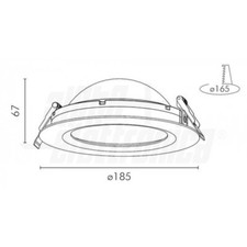 Faretto Led da incasso - 10W - Luce indiretta - Bianco Naturale - Serie Riflesso