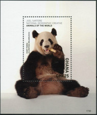 Ghana 2017 Animali Panda Giganti Natura Conservazione Fauna Selvatica MNH