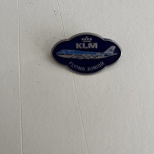 Spilla metallo blu - metallo, klm