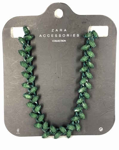 Zara collana grossa verde - zara,
