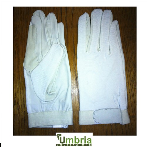 Guanti bianchi vera pelle - ,
