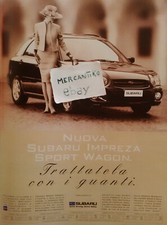 SUBARU IMPREZA SPORT WAGON 2003 PUBBLICITÀ ADVERTISING WERBUNG ITALIAN CLIPPING