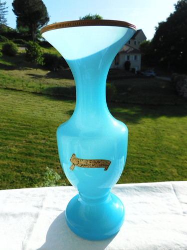 Ancien vase opaline de - ancien, en