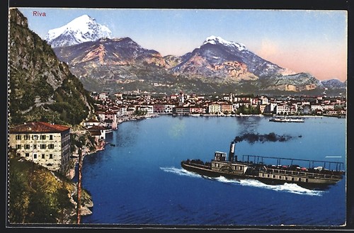 Cartolina riva panorama - riva,,