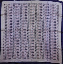 FOULARD 100% PURA SETA SILK SOIE VINTAGE DONNA LIUJO (344) 90cm x 86cm