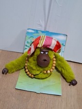 Portachiavi vintage Kipling Keychain Keyring green Monkey PEDRO scimmia verde