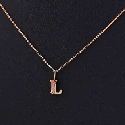 Damiani collana lettera - collana, l