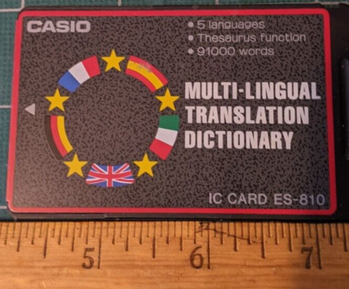 Casio card 810 - ic, es-810