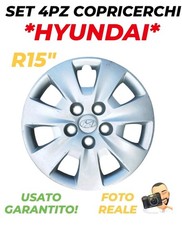SET 4 COPRICERCHI COPPA RUOTA R15" HYUNDAI I30 ORIGINALE USATO GARANTITO