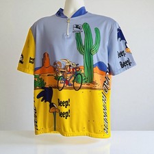 Maglia ciclismo Giordana vintage anni 90 taglia 2XL Looney Tunes Road Runner
