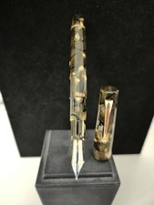 Omas Extra Paragon Green Tortoise Celluloid Fountain Pen 1994