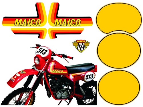 Kit adesivi maico 250 anno - kit,