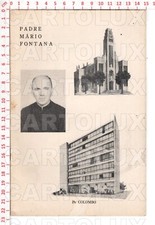F8221 RELIGIONE 1968 PADRE MARIO FONTANA MISSIONARIO BRASILE SAO PAULO FIRENZE 