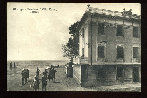 Cartolina albenga pensione - cartolina,