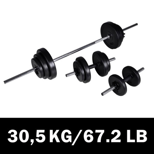 Set bilanciere manubri 5 - bilanciere, e
