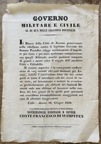 Repubblica romana ancona colle - romana,