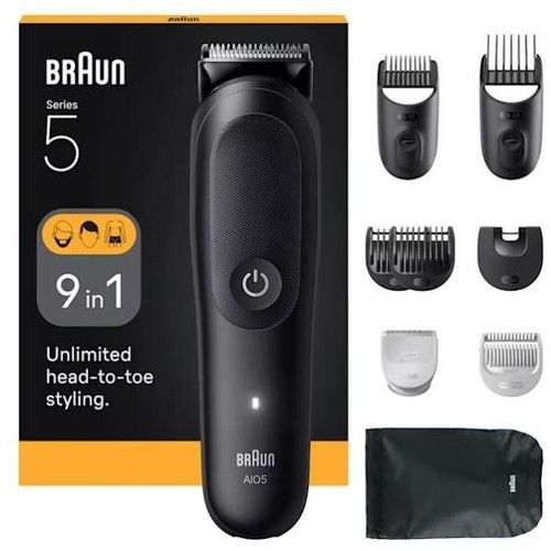 Braun aio5540 regola barba - barba, e
